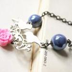 spring birds - necklace - p..