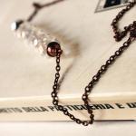 crystal necklace clear rond..