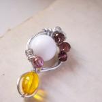 pink and yellow pendant - s..