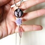 lilac and purple pendant wi..