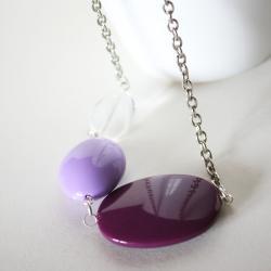  purple and lilac - necklace